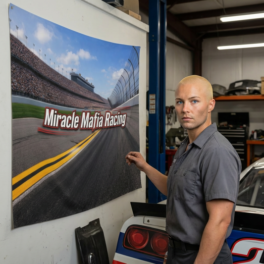 Miracle Mafia Racing Indoor Wall Tapestry