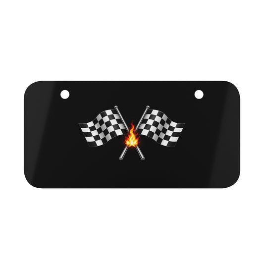 Mini License Plate — Motorcycle & Bike Prop for Photos, Videos (Not Road Legal)