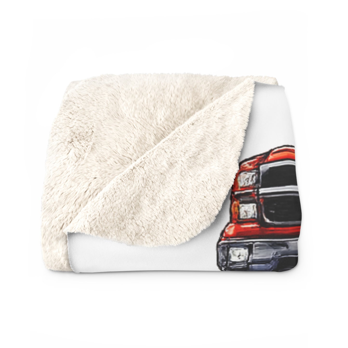 Racing Vehicles Sherpa Blanket – Muscle Car, Motorcycle & Truck Track Design