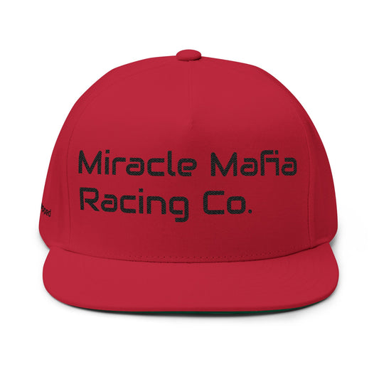 Miracle Mafia Racing Co Embroidered Flat Bill Cap