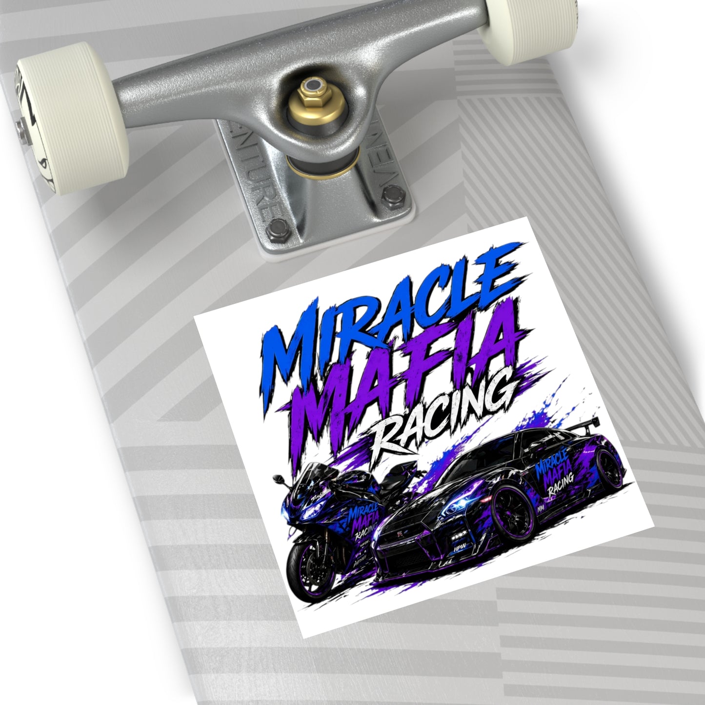 Miracle Mafia Racing Sticker — Square Vinyl Car & Motorcycle Decal