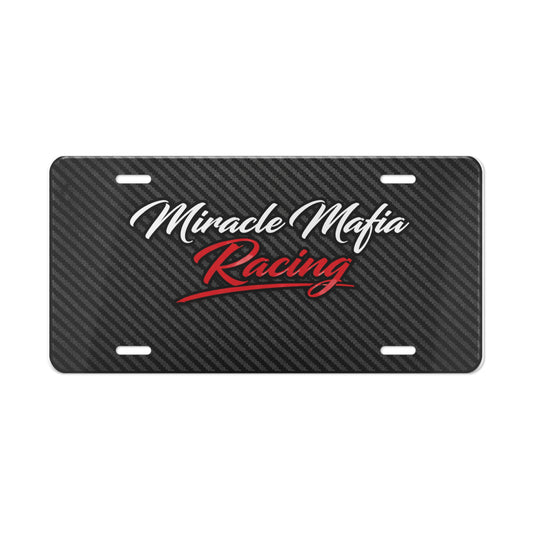 Racing Carbon-Fiber Vanity Plate — Lightweight Aluminum License Plate for Track Enthusiasts