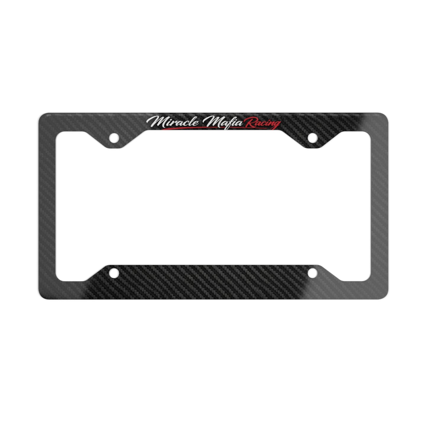 Carbon Fiber Miracle Mafia Racing License Plate Frame