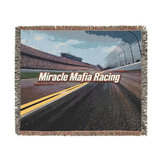 Race Track MMR Woven Blanket — "Miracle Mafia Racing" Throw