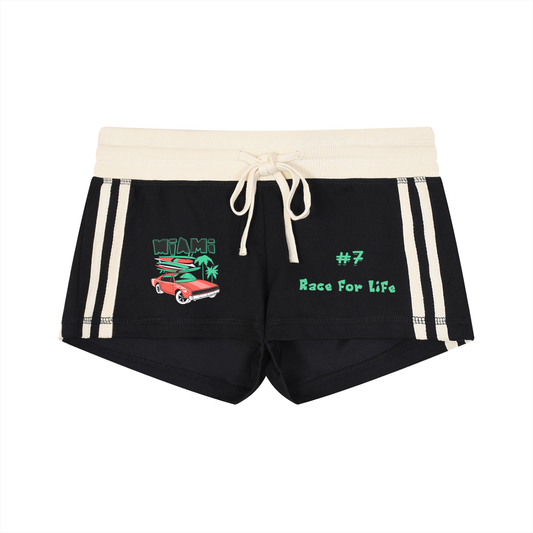 Women's Contrast Stripe Track Shorts